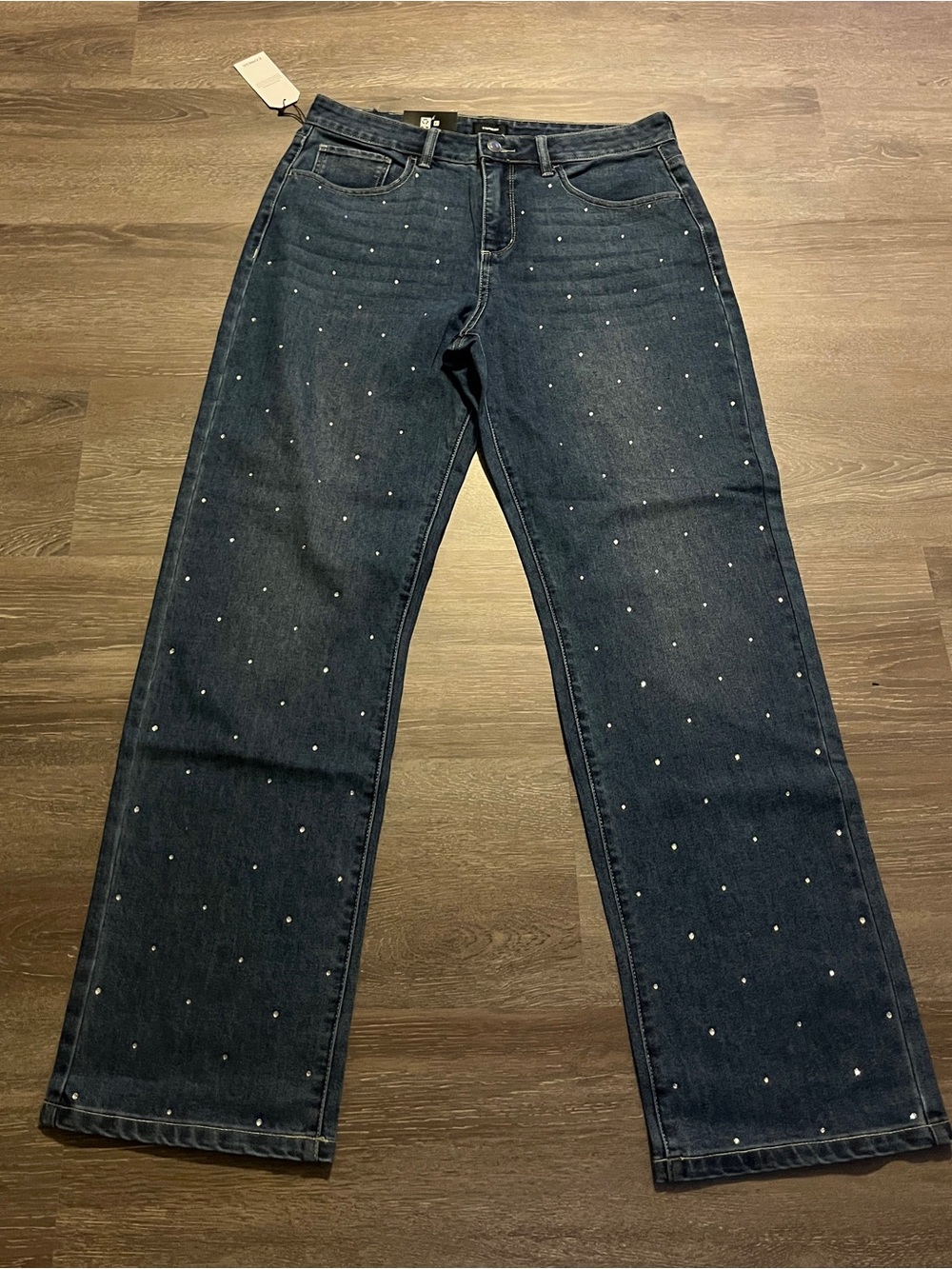 Express Rhinestone Embellished Jeans size 8 nwt